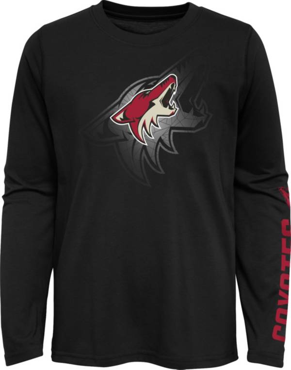 NHL Youth Arizona Coyotes Stop Clock Black Long Sleeve T-Shirt