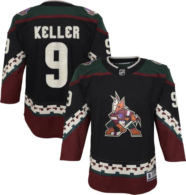 NHL Youth Arizona Coyotes Clayton Keller #9 Red Replica Jersey