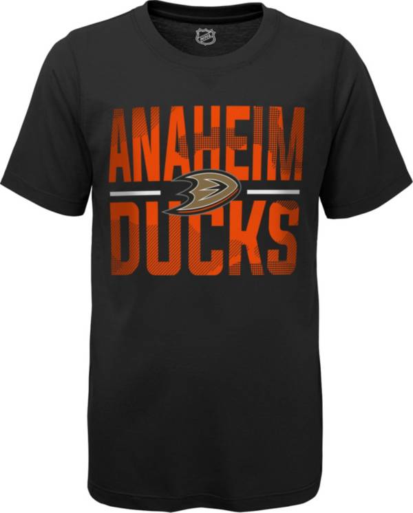 NHL Youth Anaheim Ducks Hussle Black T-Shirt