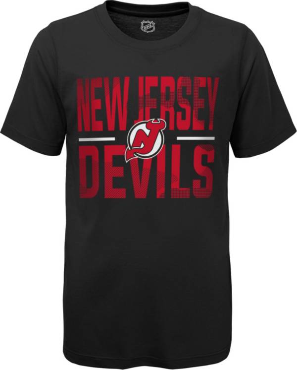 NHL Youth New Jersey Devils Hussle Black T-Shirt