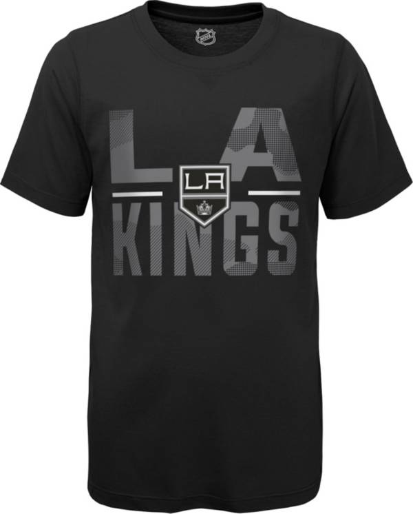 NHL Youth Los Angeles Kings Hussle Black T-Shirt