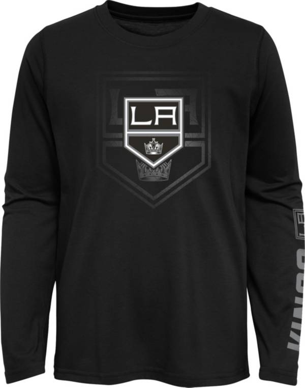 NHL Youth Los Angeles Kings Stop Clock Black Long Sleeve T-Shirt