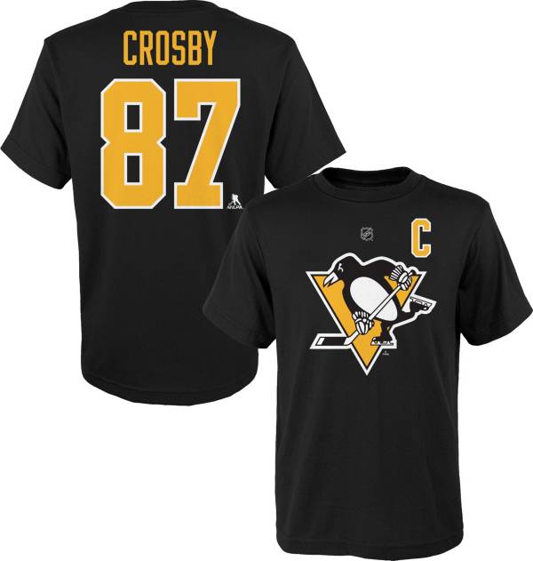 NHL Youth Pittsburgh Penguins Sidney Crosby #87 Black T-Shirt