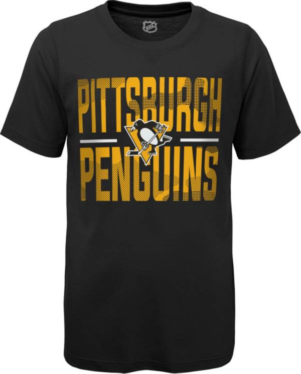 NHL Youth Pittsburgh Penguins Hussle Black T-Shirt