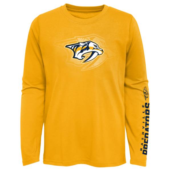 NHL Youth Nashville Predators Stop Clock Gold T-Shirt