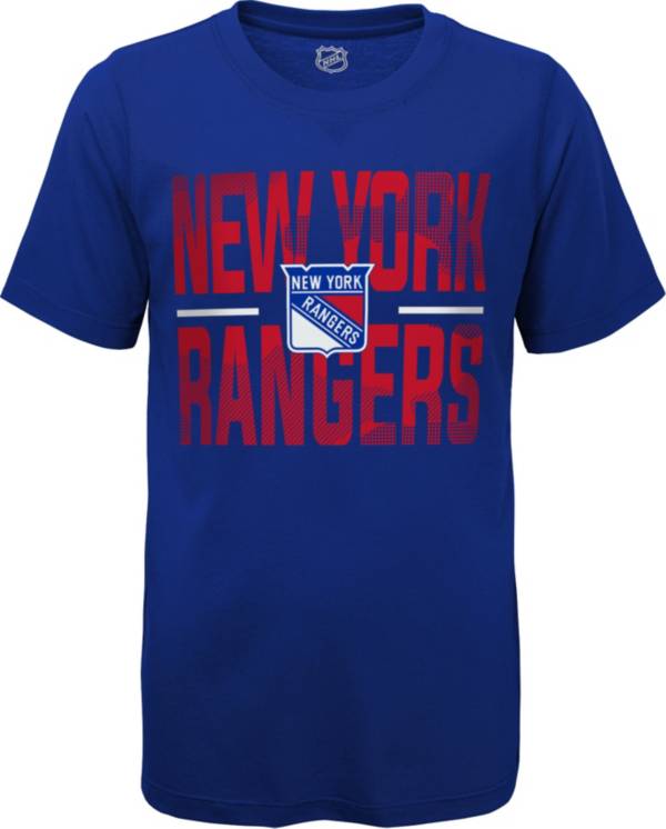 NHL Youth New York Rangers Hussle Blue T-Shirt
