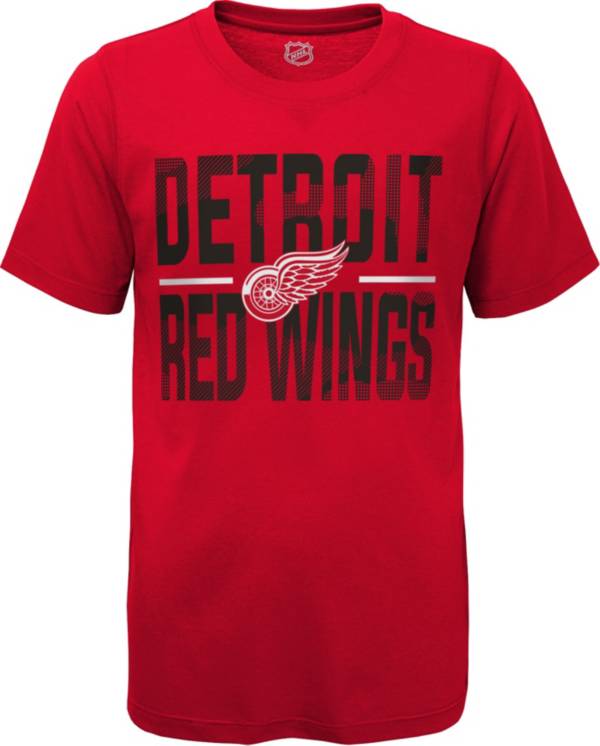 NHL Youth Detroit Red Wings Hussle Red T-Shirt