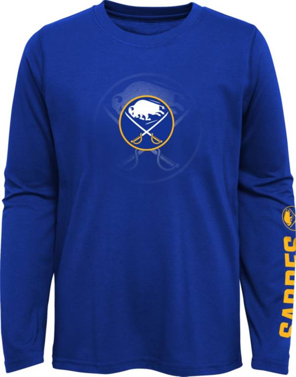 NHL Youth Buffalo Sabres Stop Clock Blue Long Sleeve T-Shirt