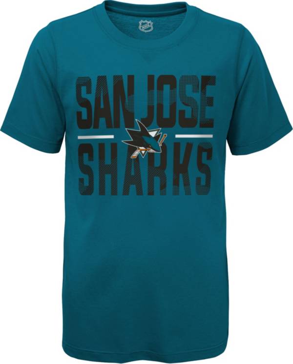 NHL Youth San Jose Sharks Hussle Blue T-Shirt