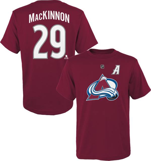 NHL Youth Colorado Avalanche Nathan MacKinnon #29 Maroon Alternate T-Shirt