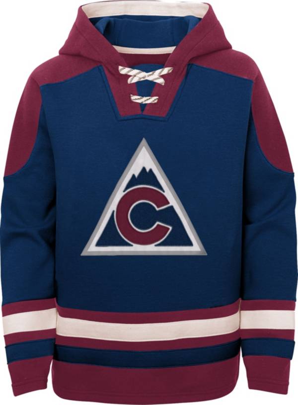 NHL Youth Colorado Avalanche Ageless Navy Pullover Hoodie