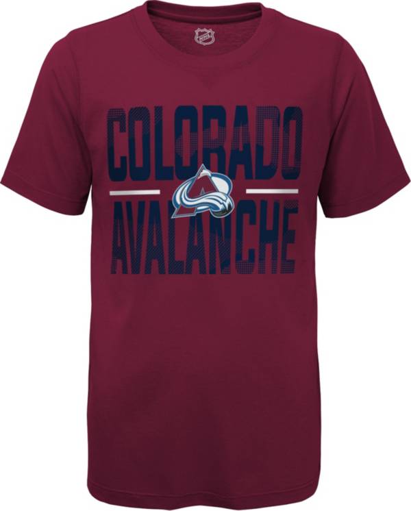 NHL Youth Colorado Avalanche Hussle Red T-Shirt