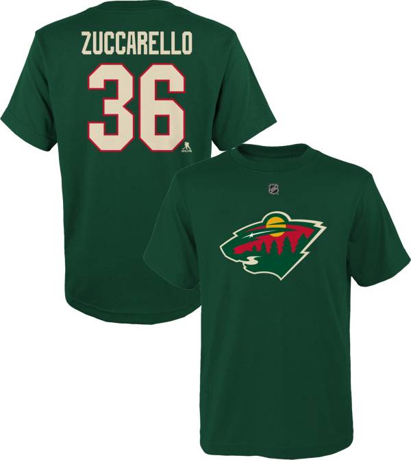 NHL Youth Minnesota Wild Mats Zuccarello #36 Green T-Shirt