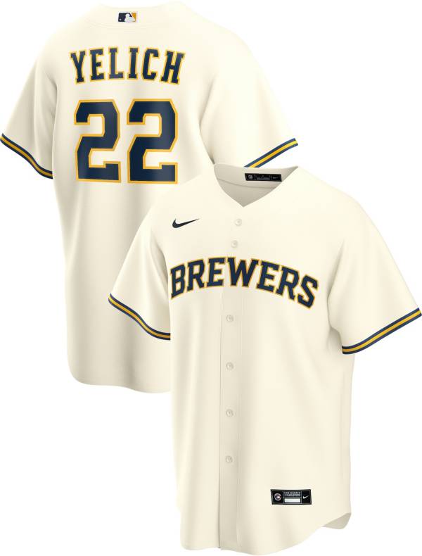 اسعار المعسل Nike Men's Replica Milwaukee Brewers Christian Yelich #22 Cool Base White Jersey اسعار المعسل اسعار المعسل Nike Men's Replica Milwaukee Brewers Christian Yelich #22 Cool Base White Jersey اسعار المعسل