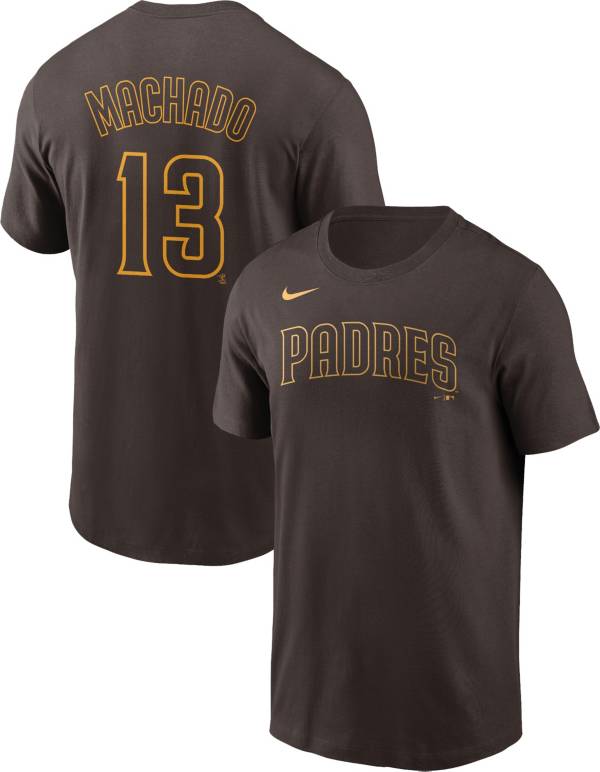Nike Men's San Diego Padres Manny Machado #13 Brown T-Shirt