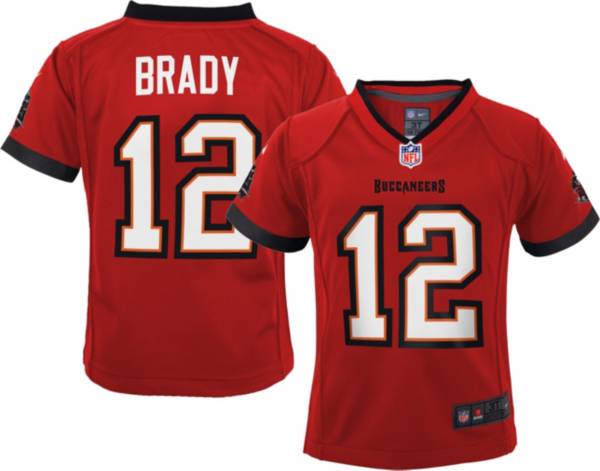 Nike Boys' Tampa Bay Buccaneers Tom Brady #12 Red Game Jersey