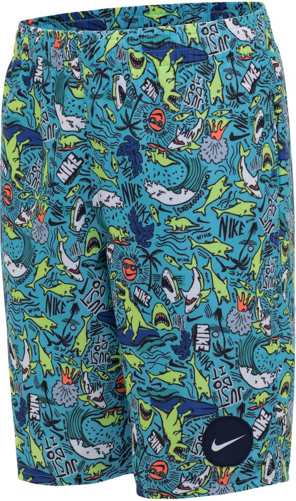 Nike Boys' Shark Party Volley Swim Trunks