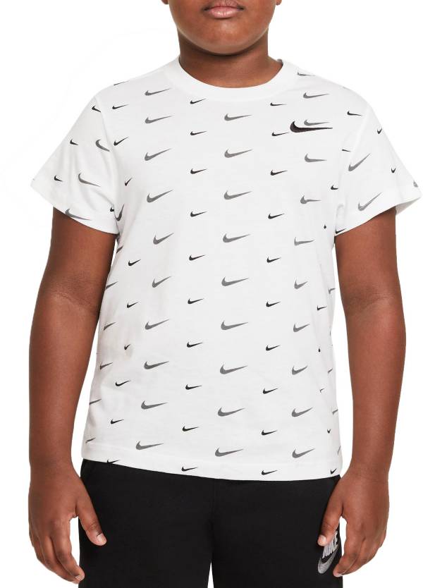 Nike Boys' Sportswear Swoosh Print T-Shirt