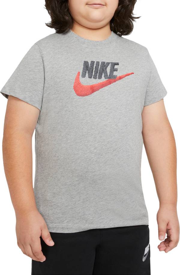 Nike Boys' Sportswear Faux Embroidered T-Shirt (Extended Sizes)