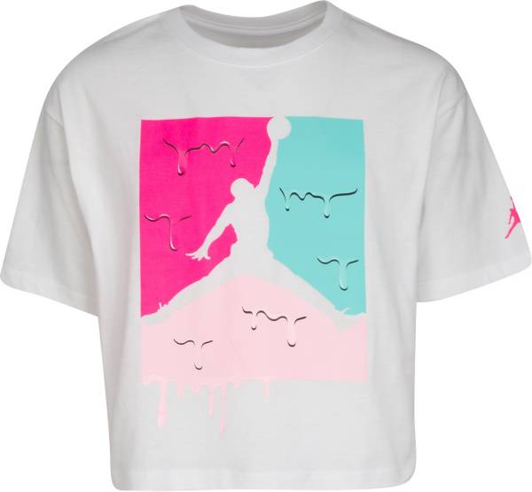 Jordan Girls' Colorblock Graphic Short Sleeve T-Shirt