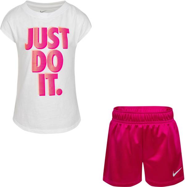 Nike Little Girls' Dazzle T-Shirt and Shorts Set