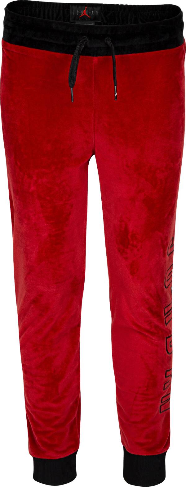 Jordan Girls' High Waisted Velour Pants