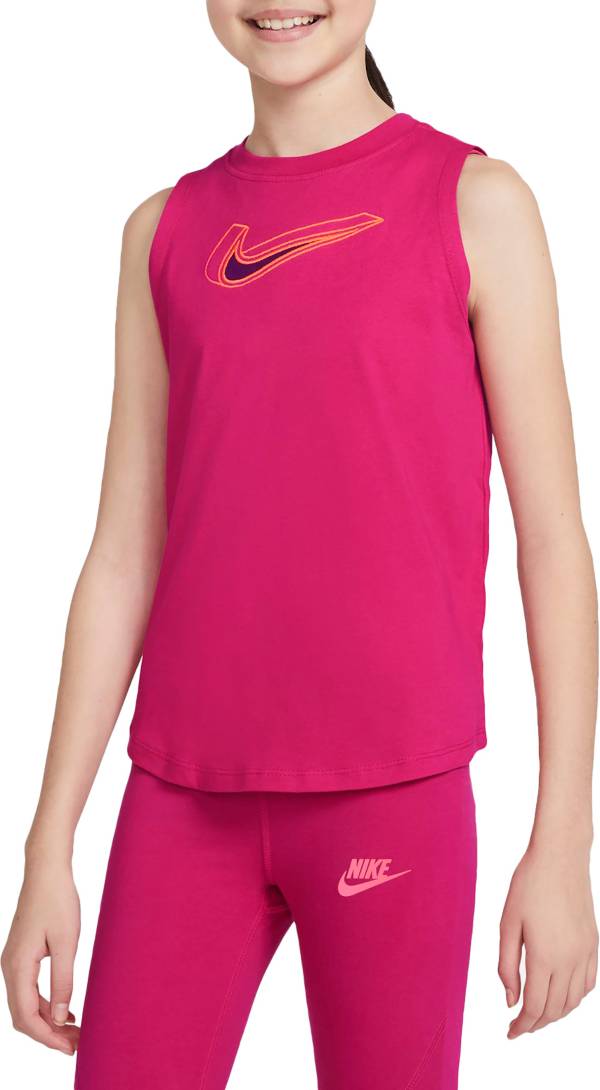 Nike Girls' Laser Letters Tank Top