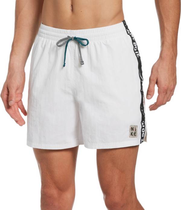 Nike Men's JDI Logo Tape Racer 5” Volley Swim Trunks