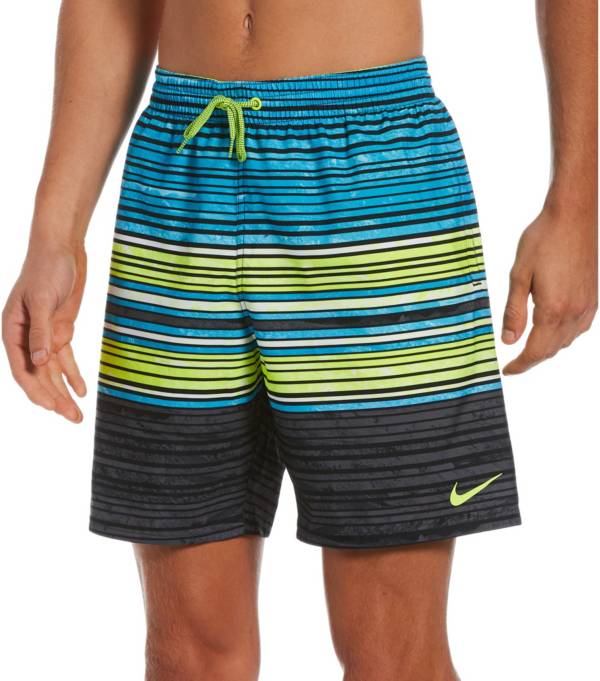 Nike Men's Oxidized Stripe Breaker 7” Volley Swim Trunks