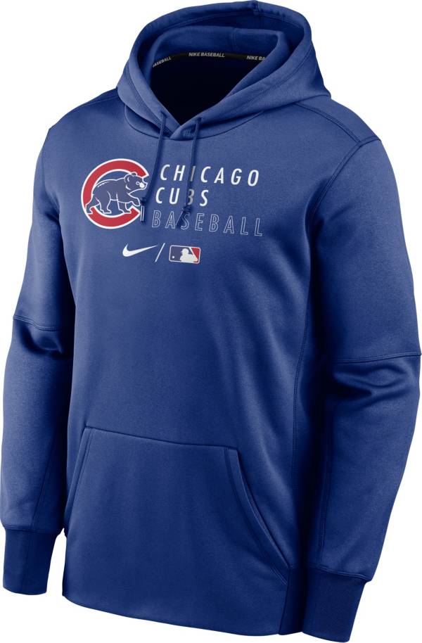 Nike Men's Chicago Cubs AC Therma-FIT Blue Hoodie