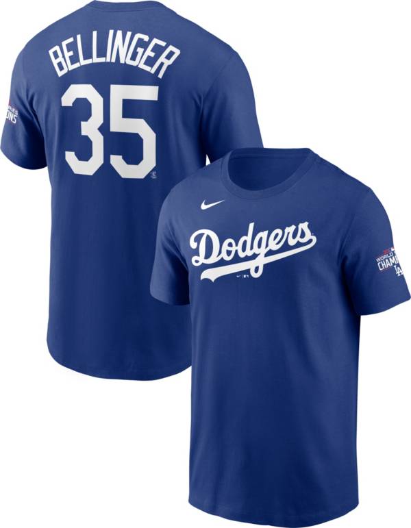 Nike Men's Los Angeles Dodgers Cody Bellinger #35 Royal T-Shirt