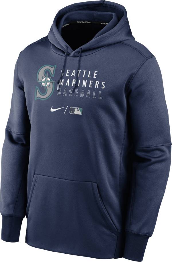 Nike Men's Seattle Mariners AC Therma-FIT Navy Hoodie