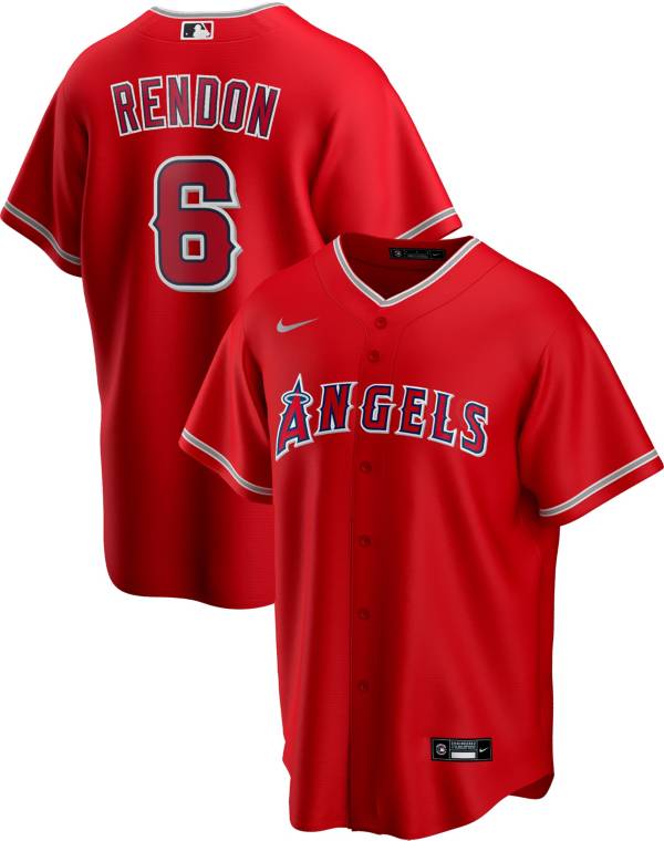 Nike Men's Replica Los Angeles Angels Anthony Rendon #6 Cool Base Red Jersey