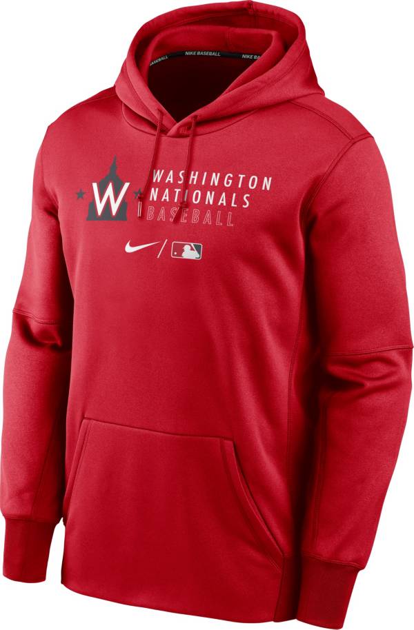 Nike Men's Washington Nationals AC Therma-FIT Red Hoodie