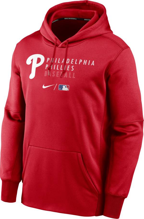 Nike Men's Philadelphia Phillies AC Therma-FIT Red Hoodie