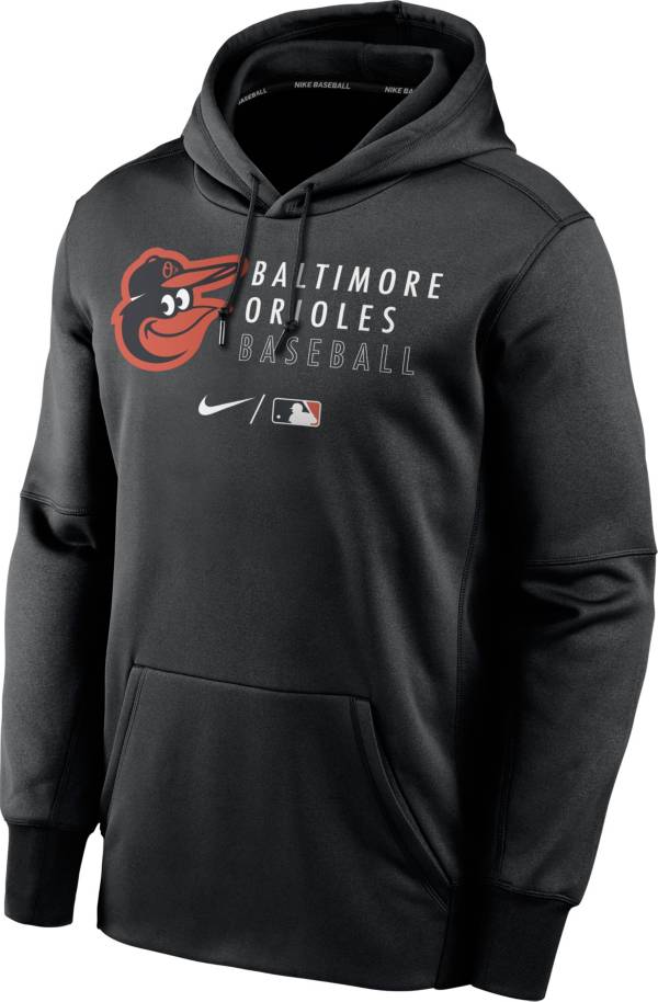 Nike Men's Baltimore Orioles AC Therma-FIT Black Hoodie