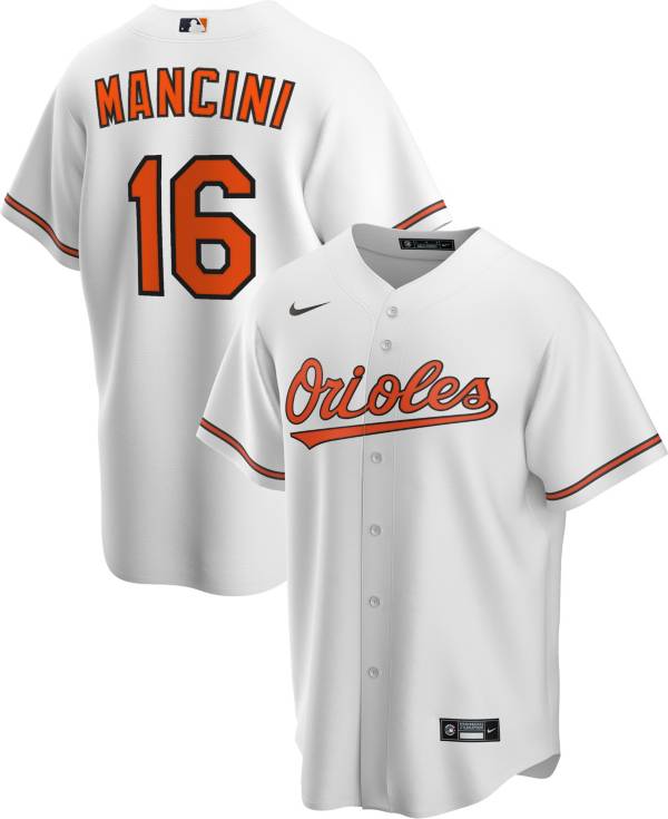 Nike Men's Replica Baltimore Orioles Trey Mancini #16 Cool Base White Jersey