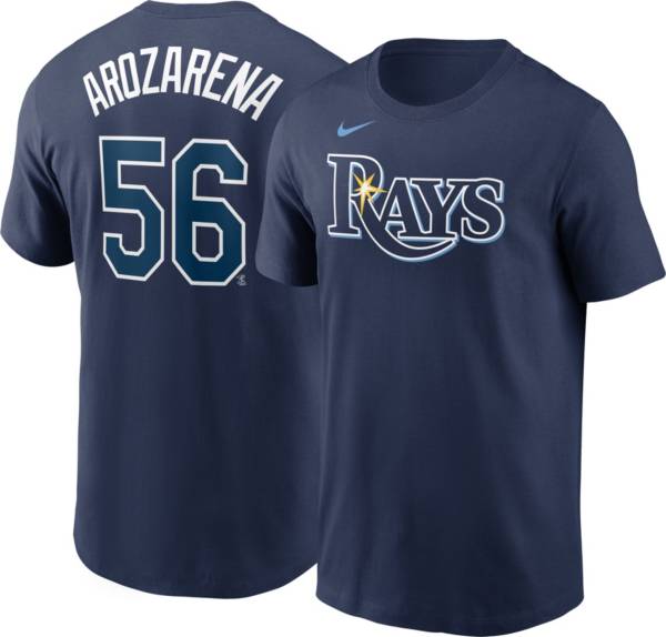Nike Men's Tampa Bay Rays Randy Arozarena #56 Navy T-Shirt