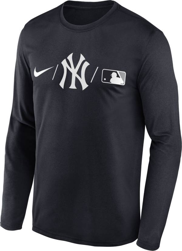 Nike Men's New York Yankees Blue Authentic Collection Legend Long Sleeve T-Shirt