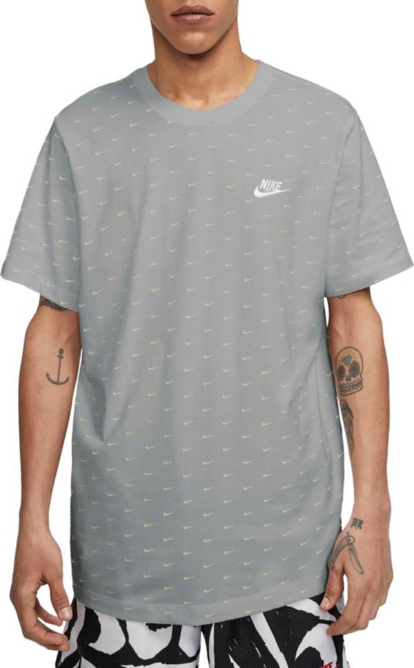 Nike Men's Sportswear Mini Swoosh Allover Printed Short Sleeve T-Shirt