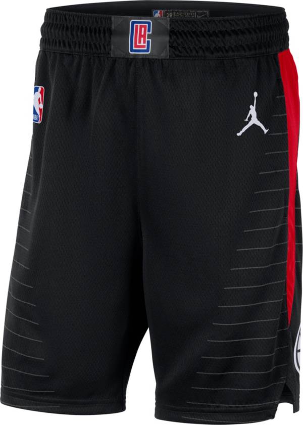 Jordan Men's Los Angeles Clippers Dri-FIT Statement Swingman Black Shorts