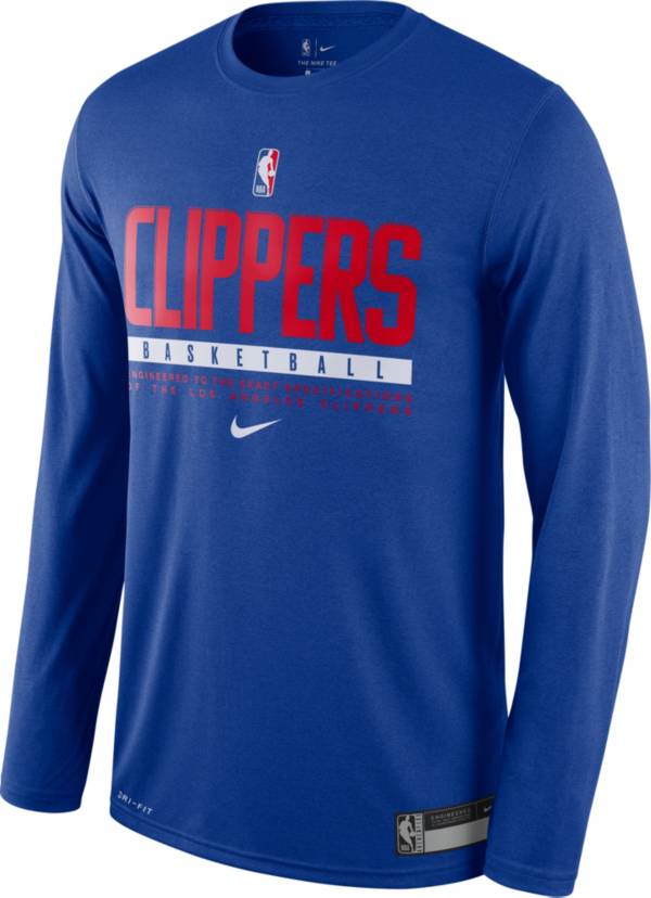 Nike Men's Los Angeles Clippers Dri-FIT Practice Long Sleeve Shirt