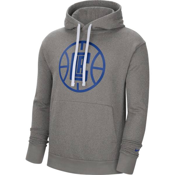 Nike Men's Los Angeles Clippers Grey Pullover Hoodie