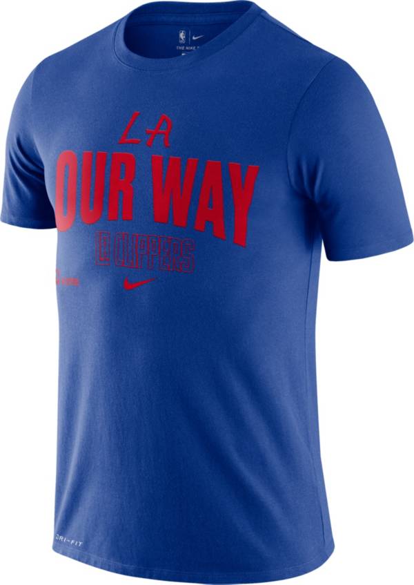 Nike Men's Los Angeles Clippers Blue Dri-FIT Mantra T-Shirt