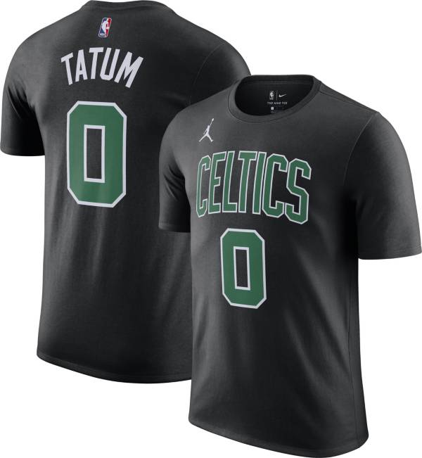 Jordan Men's Boston Celtics Jayson Tatum #0 Statement Black T-Shirt