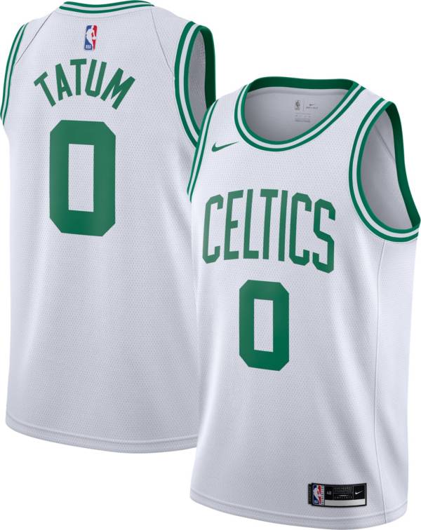 Nike Men's Boston Celtics Jayson Tatum #10 White Dri-FIT Swingman Jersey