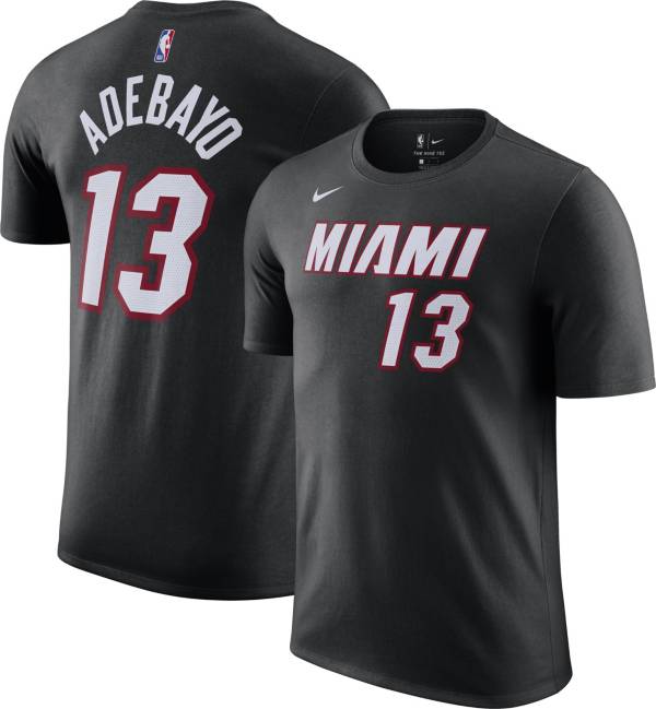 Nike Men's Miami Heat Bam Adebayo #13 Black T-Shirt product image