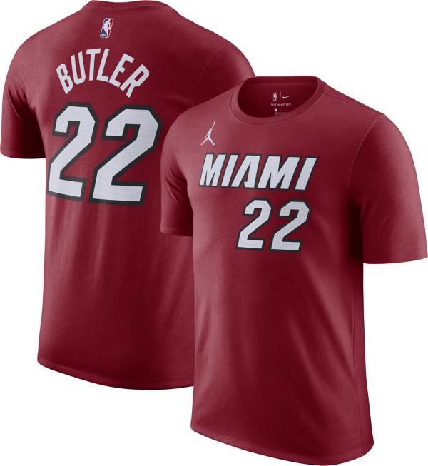 Jordan Men's Miami Heat Jimmy Butler #22 Red Statement T-Shirt