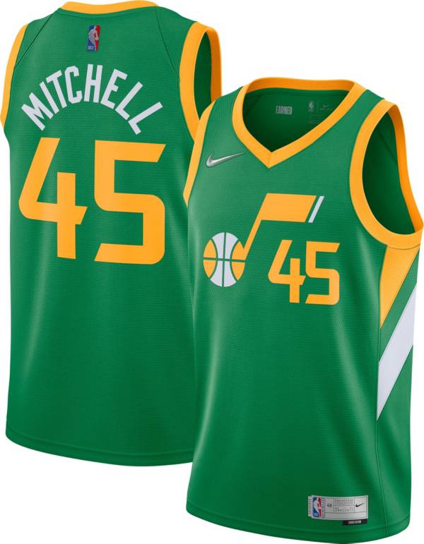 Nike Men's Utah Jazz 2021 Earned Edition Donovan Mitchell Dri-FIT Swingman Jersey