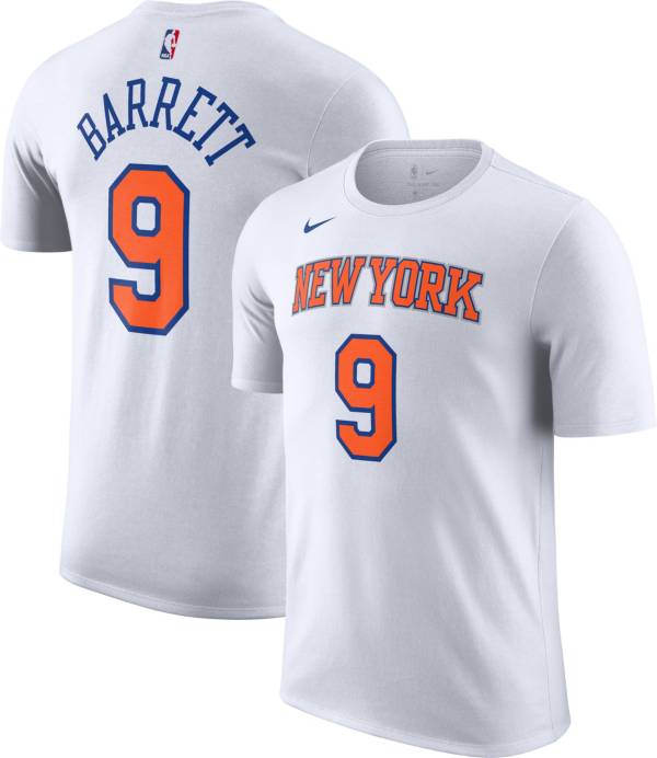 Nike Men's New York Knicks RJ Barrett #9 Dri-FIT White T-Shirt
